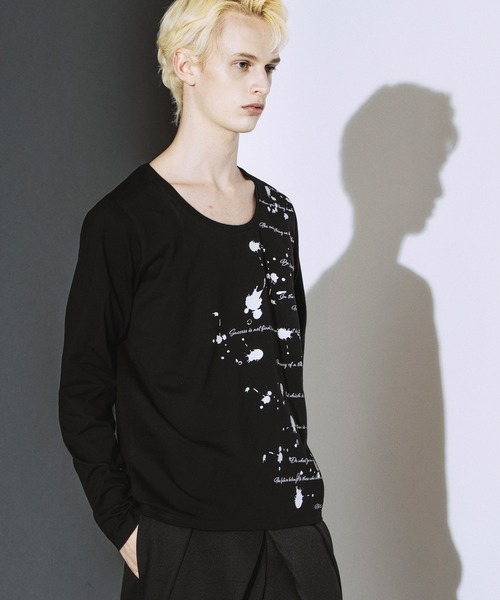 NO ID.(ノーアイディ)の「【NO ID.】Archive of Thought Print Pullover / アーカイブ オブ ソート プリント プルオーバー(Tシャツ/カットソー・メンズ・ブラック/ホワイト・2/1)」の14枚目の写真