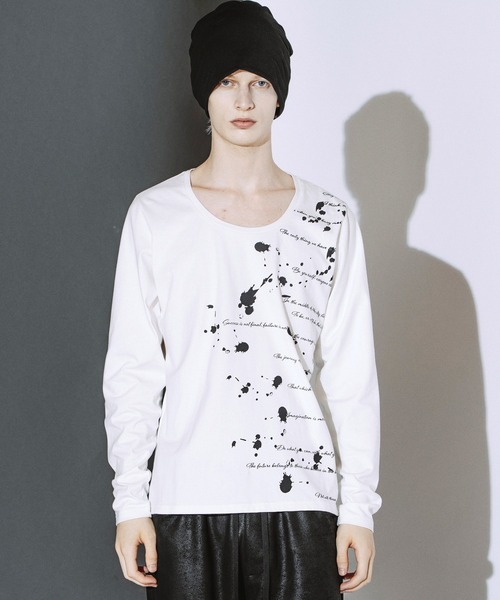 NO ID.(ノーアイディ)の「【NO ID.】Archive of Thought Print Pullover / アーカイブ オブ ソート プリント プルオーバー(Tシャツ/カットソー・メンズ・ブラック/ホワイト・2/1)」の18枚目の写真