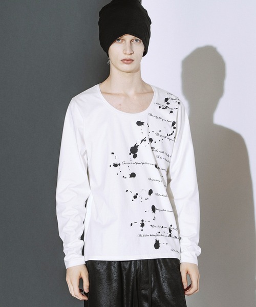 NO ID.(ノーアイディ)の「【NO ID.】Archive of Thought Print Pullover / アーカイブ オブ ソート プリント プルオーバー(Tシャツ/カットソー・メンズ・ブラック/ホワイト・2/1)」の19枚目の写真