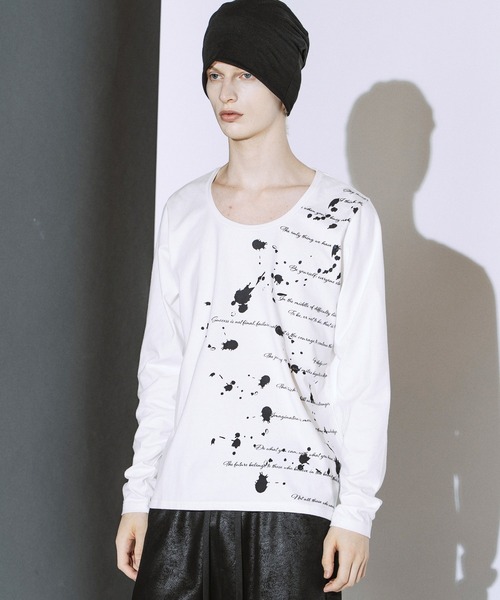 NO ID.(ノーアイディ)の「【NO ID.】Archive of Thought Print Pullover / アーカイブ オブ ソート プリント プルオーバー(Tシャツ/カットソー・メンズ・ブラック/ホワイト・2/1)」の21枚目の写真