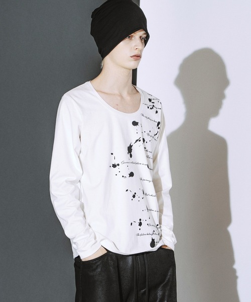 NO ID.(ノーアイディ)の「【NO ID.】Archive of Thought Print Pullover / アーカイブ オブ ソート プリント プルオーバー(Tシャツ/カットソー・メンズ・ブラック/ホワイト・2/1)」の22枚目の写真