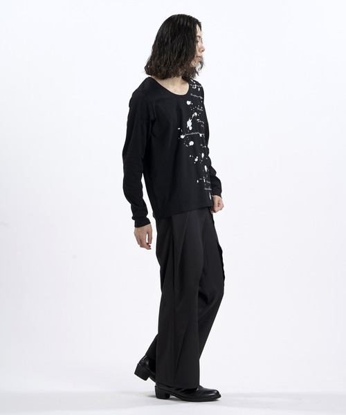 NO ID.(ノーアイディ)の「【NO ID.】Archive of Thought Print Pullover / アーカイブ オブ ソート プリント プルオーバー(Tシャツ/カットソー・メンズ・ブラック/ホワイト・2/1)」の3枚目の写真