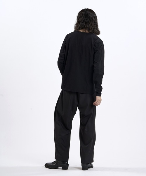 NO ID.(ノーアイディ)の「【NO ID.】Archive of Thought Print Pullover / アーカイブ オブ ソート プリント プルオーバー(Tシャツ/カットソー・メンズ・ブラック/ホワイト・2/1)」の4枚目の写真