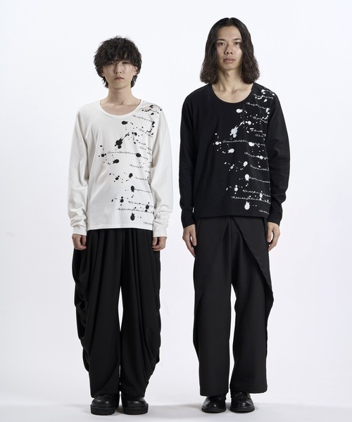NO ID.(ノーアイディ)の「【NO ID.】Archive of Thought Print Pullover / アーカイブ オブ ソート プリント プルオーバー(Tシャツ/カットソー・メンズ・ブラック/ホワイト・2/1)」の5枚目の写真