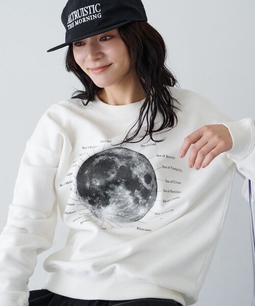 CIAOPANIC TYPY(チャオパニックティピー)の「【ZOZO限定】【UNISEX】MOON/EARTHスウェット(スウェット・レディース・ブラック/ホワイト/グレー/ブラック系その他・MEDIUM/LARGE)」の22枚目の写真