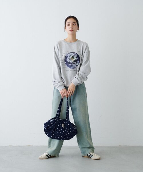 CIAOPANIC TYPY(チャオパニックティピー)の「【ZOZO限定】【UNISEX】MOON/EARTHスウェット(スウェット・レディース・ブラック/ホワイト/グレー/ブラック系その他・MEDIUM/LARGE)」の9枚目の写真
