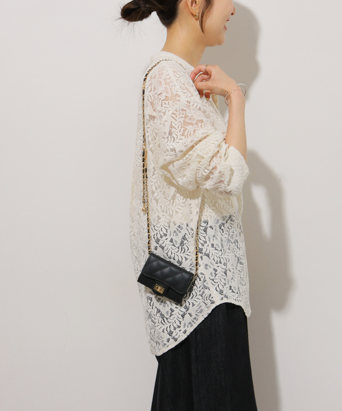 JOURNAL STANDARD relume(ジャーナルスタンダード レリューム)の「レースカシュクールシャツ(シャツ/ブラウス・レディース・ブラック/ホワイト・FREE)」の17枚目の写真