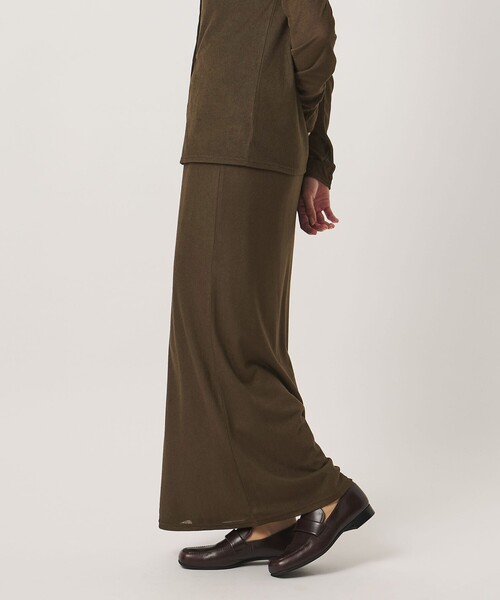 MARW UNITED ARROWS（マルゥ ユナイテッドアローズ）の「＜MARW UNITED ARROWS＞チュール ロング タイトスカート（スカート・レディース・ダークブラウン/ブラック・FREE）」の3枚目の写真