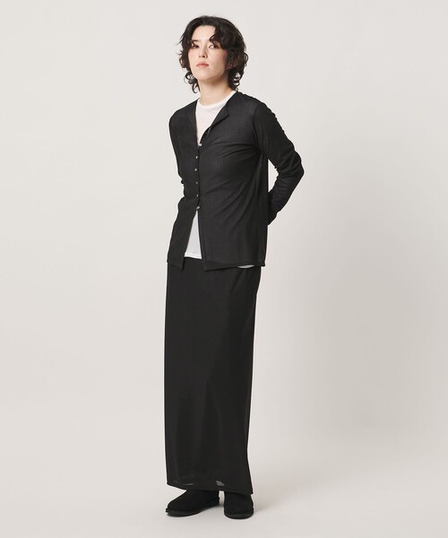 MARW UNITED ARROWS（マルゥ ユナイテッドアローズ）の「＜MARW UNITED ARROWS＞チュール ロング タイトスカート（スカート・レディース・ダークブラウン/ブラック・FREE）」の7枚目の写真