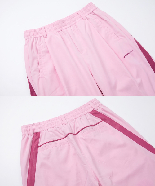 NIGHTWORKDEPT（ナイトワークデプト）の「ミッドナイト レーシング トラックパンツ_ピンク（スウェットパンツ・レディース・その他・SMALL/MEDIUM）」の4枚目の写真