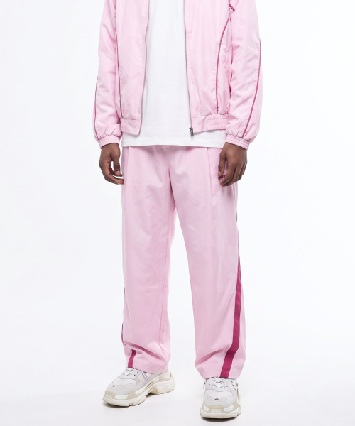 NIGHTWORKDEPT（ナイトワークデプト）の「ミッドナイト レーシング トラックパンツ_ピンク（スウェットパンツ・レディース・その他・SMALL/MEDIUM）」の6枚目の写真