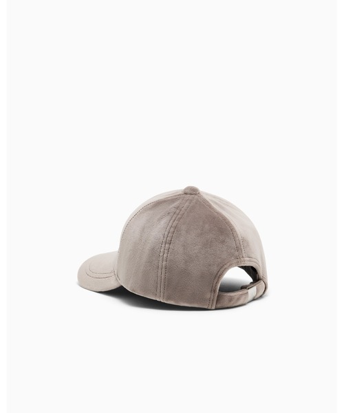 EMPORIO ARMANI EA7(エンポリオアルマーニイーエーセブン)の「<オンライン限定>【エンポリオ アルマーニ EA7】ウィメンズ ベルベット ベースボールキャップ(キャップ・レディース・サンドグレー・FREE)」の2枚目の写真