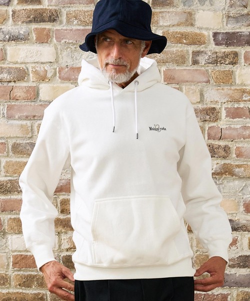 Maison code 13(メゾンコードサーティーン)の「mpa4201- Twelve Ounce Brushed Fleece Hoodie パーカー(M26W-19)(パーカー・メンズ・ホワイト/ブラック/アッシュ・XL/S/M/L)」の1枚目の写真