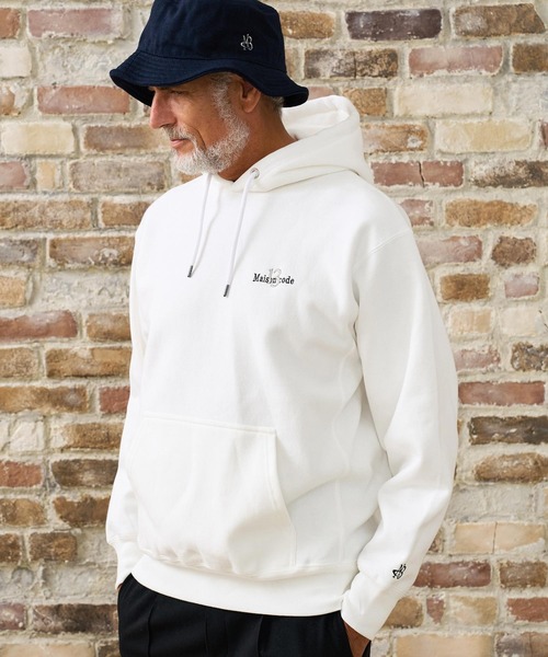 Maison code 13(メゾンコードサーティーン)の「mpa4201- Twelve Ounce Brushed Fleece Hoodie パーカー(M26W-19)(パーカー・メンズ・ホワイト/ブラック/アッシュ・XL/S/M/L)」の19枚目の写真