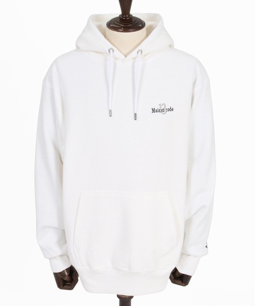 Maison code 13(メゾンコードサーティーン)の「mpa4201- Twelve Ounce Brushed Fleece Hoodie パーカー(M26W-19)(パーカー・メンズ・ホワイト/ブラック/アッシュ・XL/S/M/L)」の8枚目の写真