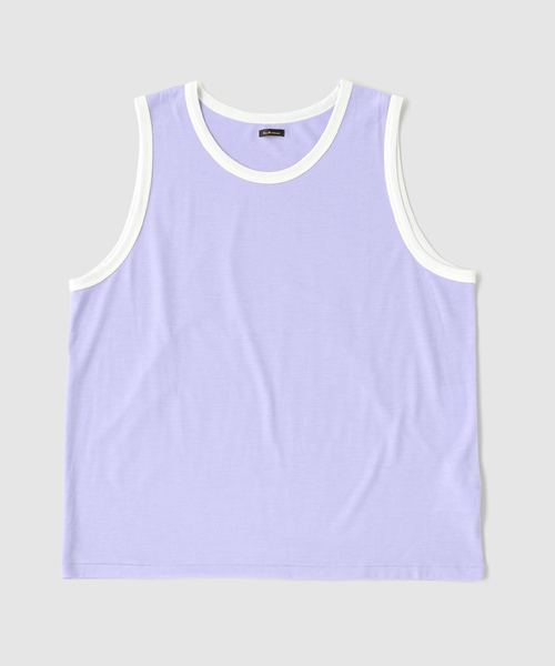 EDIFICE(エディフィス)の「ETS.MATERIAUX(マテリオ) wool ringer tanktop(Tシャツ/カットソー・メンズ・パープル系その他・LARGE)」の1枚目の写真