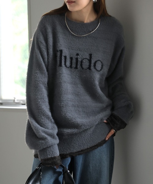 HUG.U（ハグユー）の「シアーレーストップス（Tシャツ/カットソー・レディース・ブラック/ホワイト/モカ・FREE）」の11枚目の写真