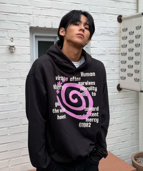 セール】Molly Lettering Hoodie BLACK（パーカー）｜AMOU（アモウ）の