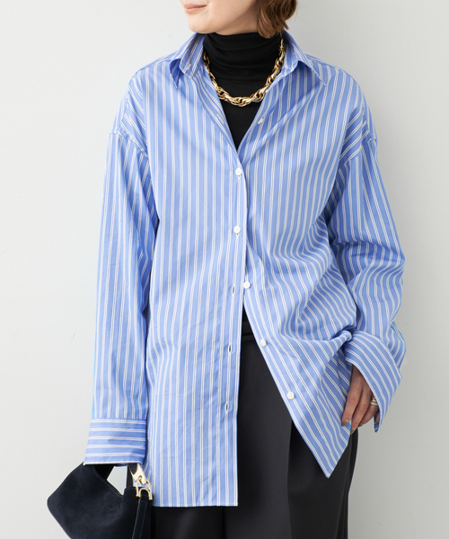 raspail(ラスパイユ)の「*【Raspail/ラスパイユ】REGULAR COLLAR SHIRT(シャツ/ブラウス・レディース・ブルー・FREE)」の1枚目の写真