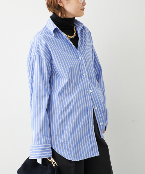 raspail(ラスパイユ)の「*【Raspail/ラスパイユ】REGULAR COLLAR SHIRT(シャツ/ブラウス・レディース・ブルー・FREE)」の17枚目の写真