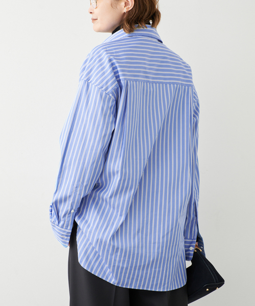 raspail(ラスパイユ)の「*【Raspail/ラスパイユ】REGULAR COLLAR SHIRT(シャツ/ブラウス・レディース・ブルー・FREE)」の2枚目の写真