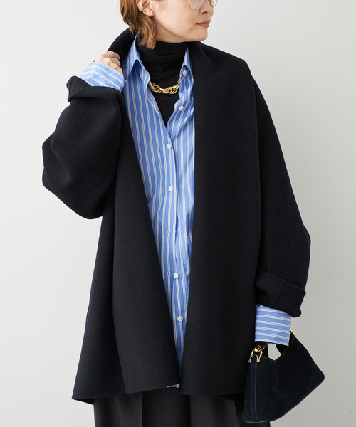 raspail(ラスパイユ)の「*【Raspail/ラスパイユ】REGULAR COLLAR SHIRT(シャツ/ブラウス・レディース・ブルー・FREE)」の4枚目の写真