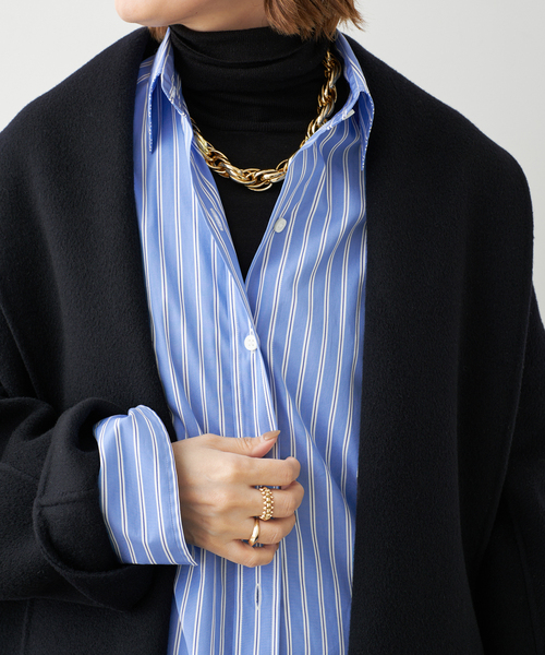 raspail(ラスパイユ)の「*【Raspail/ラスパイユ】REGULAR COLLAR SHIRT(シャツ/ブラウス・レディース・ブルー・FREE)」の5枚目の写真