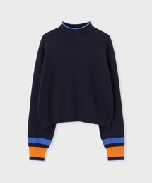 定価2,4万 ポールスミス タートルネックニット インディゴブルー Ｌサイズ Paul Smith｜ポールスミスのニット/セーター（タートルネック