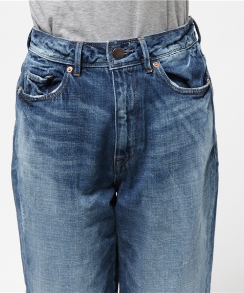 cepo（セポ）の「フリンジデニムワイドクロップドパンツ（デニムパンツ・レディース・ホワイト/インディゴブルー/ライトブルー・SMALL/LARGE/MEDIUM）」の7枚目の写真