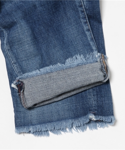 cepo（セポ）の「フリンジデニムワイドクロップドパンツ（デニムパンツ・レディース・ホワイト/インディゴブルー/ライトブルー・SMALL/LARGE/MEDIUM）」の13枚目の写真