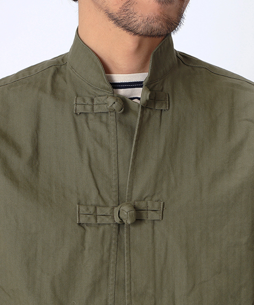 MONITALY(モニタリー)の「MONITALY / コットンマンダリンジャケット(その他アウター・メンズ・カーキ/オリーブ・40/36/38/42)」の20枚目の写真