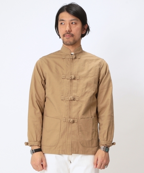 MONITALY(モニタリー)の「MONITALY / コットンマンダリンジャケット(その他アウター・メンズ・カーキ/オリーブ・40/36/38/42)」の11枚目の写真