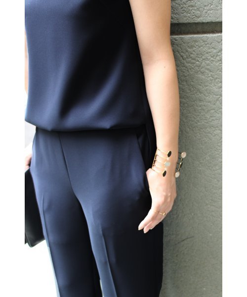 FIGARO Paris（フィガロパリ）の「バックゴムテーパードパンツ◆（その他パンツ・レディース・ネイビー/ベージュ・38/36）」の3枚目の写真