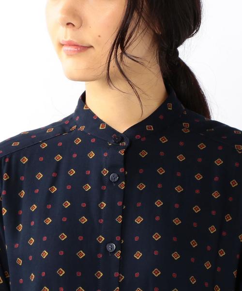 coen(コーエン)の「レーヨンプリントワンピース(ワンピース・レディース・ブラック/ネイビー・FREE)」の8枚目の写真