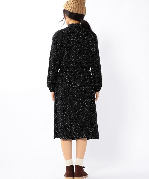 coen(コーエン)の「レーヨンプリントワンピース(ワンピース・レディース・ブラック/ネイビー・FREE)」の14枚目の写真