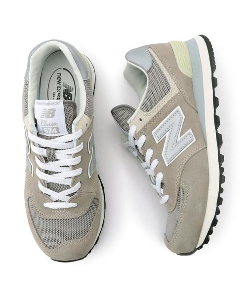 NEW BALANCE（ニューバランス）の「◆[ニューバランス]new balance ML574 17SS CB スニーカー ◆（スニーカー・レディース・ライトグレー/ブラック・22.5cm/23.5cm/23cm/24.5cm/25cm/24cm）」の2枚目の写真