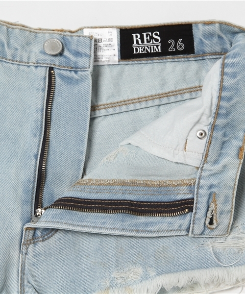 RES DENIM（レスデニム）の「RES DENIM/TINY DANCER CUTOFF/レスデニム/ ショートパンツ ショーツ（デニムパンツ・レディース・インディゴブルー・26inch）」の9枚目の写真