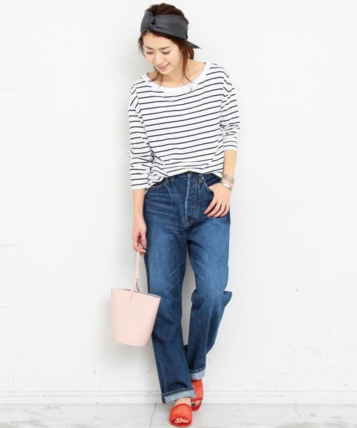 BEAUTY&YOUTH UNITED ARROWS（ビューティーアンドユースユナイテッドアローズ）の「【WEB限定】by ※∴ボートネックロングスリーブTシャツ（Tシャツ/カットソー・レディース・オフホワイト/ブラック/グレー/その他1/その他2/その他3・FREE）」の20枚目の写真