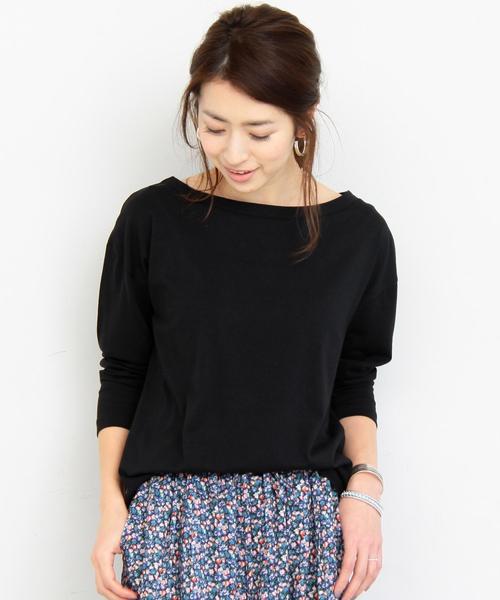 BEAUTY&YOUTH UNITED ARROWS（ビューティーアンドユースユナイテッドアローズ）の「【WEB限定】by ※∴ボートネックロングスリーブTシャツ（Tシャツ/カットソー・レディース・オフホワイト/ブラック/グレー/その他1/その他2/その他3・FREE）」の11枚目の写真