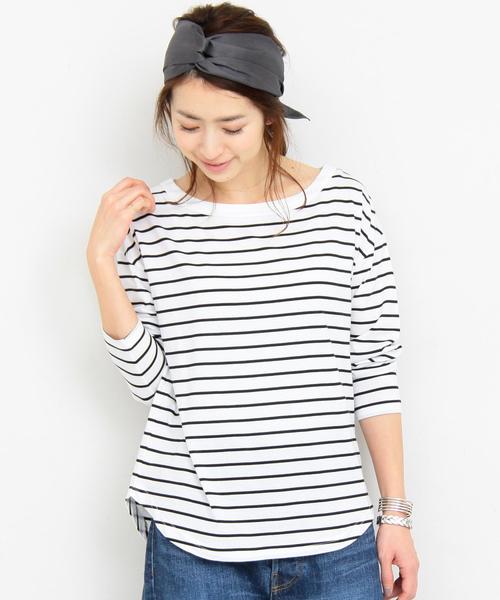 BEAUTY&YOUTH UNITED ARROWS（ビューティーアンドユースユナイテッドアローズ）の「【WEB限定】by ※∴ボートネックロングスリーブTシャツ（Tシャツ/カットソー・レディース・オフホワイト/ブラック/グレー/その他1/その他2/その他3・FREE）」の14枚目の写真