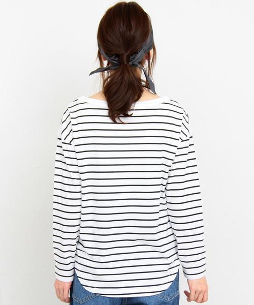 BEAUTY&YOUTH UNITED ARROWS（ビューティーアンドユースユナイテッドアローズ）の「【WEB限定】by ※∴ボートネックロングスリーブTシャツ（Tシャツ/カットソー・レディース・オフホワイト/ブラック/グレー/その他1/その他2/その他3・FREE）」の16枚目の写真