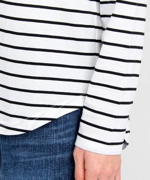 BEAUTY&YOUTH UNITED ARROWS（ビューティーアンドユースユナイテッドアローズ）の「【WEB限定】by ※∴ボートネックロングスリーブTシャツ（Tシャツ/カットソー・レディース・オフホワイト/ブラック/グレー/その他1/その他2/その他3・FREE）」の8枚目の写真