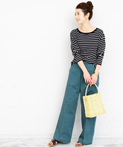 BEAUTY&YOUTH UNITED ARROWS（ビューティーアンドユースユナイテッドアローズ）の「【WEB限定】by ※∴ボートネックロングスリーブTシャツ（Tシャツ/カットソー・レディース・オフホワイト/ブラック/グレー/その他1/その他2/その他3・FREE）」の22枚目の写真