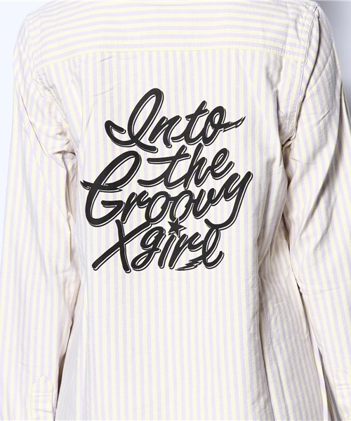 X-girl(エックスガール)の「MY BRILLIANT SHIRT DRESS(ワンピース・レディース・ホワイト/ピンク/パープル/ブルー・1/2)」の10枚目の写真