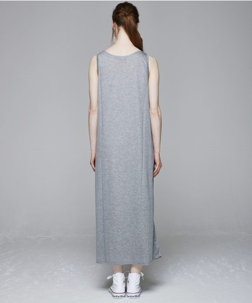 TRUNO by NOISE MAKER（トルノバイノイズメーカー）の「【洗濯機OK！】ポケットタンクワンピース（ワンピース・レディース・杢グレー/レモンイエロー/チャコールグレー/ホワイト/レッド/グリーン/パープル/オレンジ/ネイビー/ブラック/ライトブルー・F）」の13枚目の写真