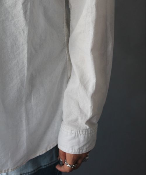 AVIREX(アヴィレックス)の「avirex/ アヴィレックス/ T/B L/S NAVAL STENCIL SHIRT/ タイプブルー ネイヴァル ステンシル シャツ(シャツ/ブラウス・レディース・ホワイト/インディゴブルー・MEDIUM/SMALL)」の7枚目の写真