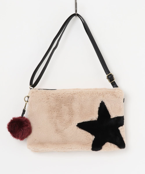 niko and...(ニコアンド)の「オリジナルフェイクファークラッチバッグ【niko and ...】(クラッチバッグ・レディース・レッド/その他1/その他2/チャコール/その他3/ベージュ・0)」の3枚目の写真