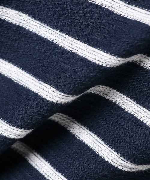 VENCEEXCHANGE（ヴァンスエクスチェンジ）の「変形梨地ＶネックロンＴ            （Tシャツ/カットソー・メンズ・オフホワイト/ワインレッド/ネイビー/ダークネイビー・MEDIUM/LARGE）」の9枚目の写真