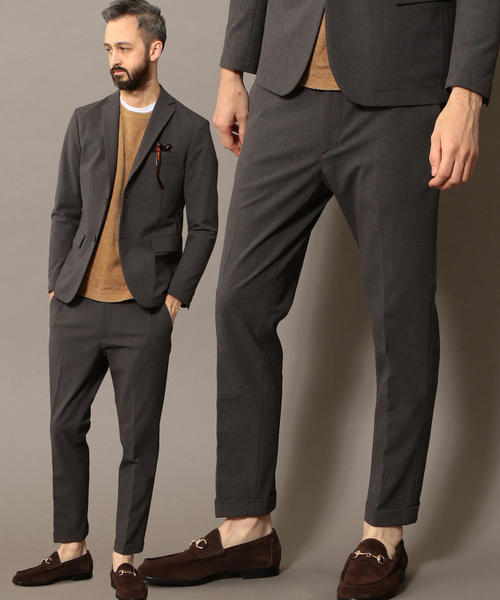 BEAUTY&YOUTH UNITED ARROWS（ビューティーアンドユースユナイテッドアローズ）の「BY TR ストレッチ ノープリーツ アンクルパンツ ◆（スラックス・メンズ・ネイビー/ダークグレー/ブラック・LARGE/SMALL/X-LARGE/MEDIUM）」の2枚目の写真