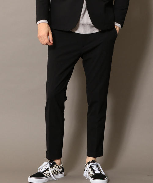 BEAUTY&YOUTH UNITED ARROWS（ビューティーアンドユースユナイテッドアローズ）の「BY TR ストレッチ ノープリーツ アンクルパンツ ◆（スラックス・メンズ・ネイビー/ダークグレー/ブラック・LARGE/SMALL/X-LARGE/MEDIUM）」の4枚目の写真